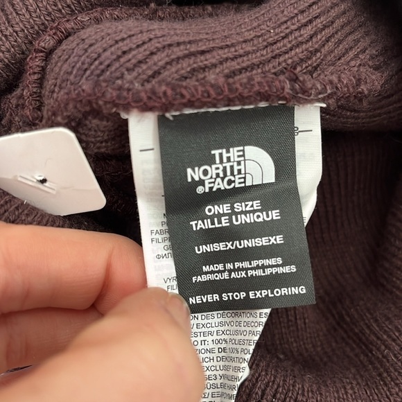 Brand New The North Face Urban Embossed Beanie Cuffed Hat Coal Brown Stretch Cap - Picture 10 of 12